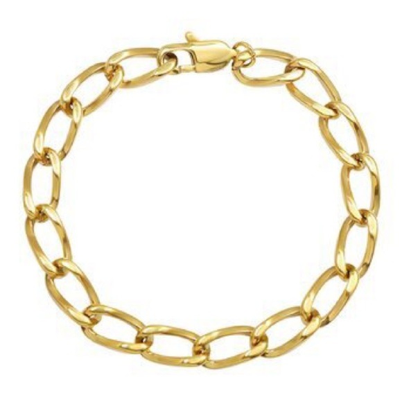 7” Gold Chain Link Bracelet - Picture 1 of 2